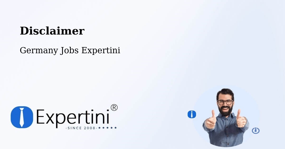 Disclaimer – Nidda - Germany Jobs Expertini
