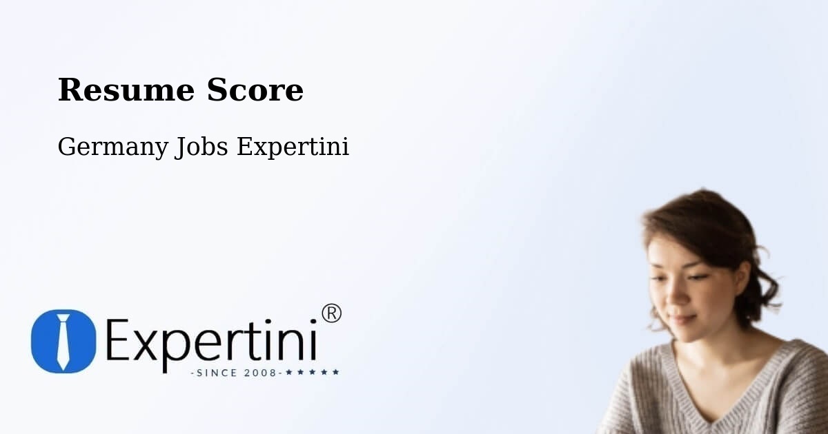 Resume Score & Job Description Match Tool – Nidda - Germany Jobs Expertini